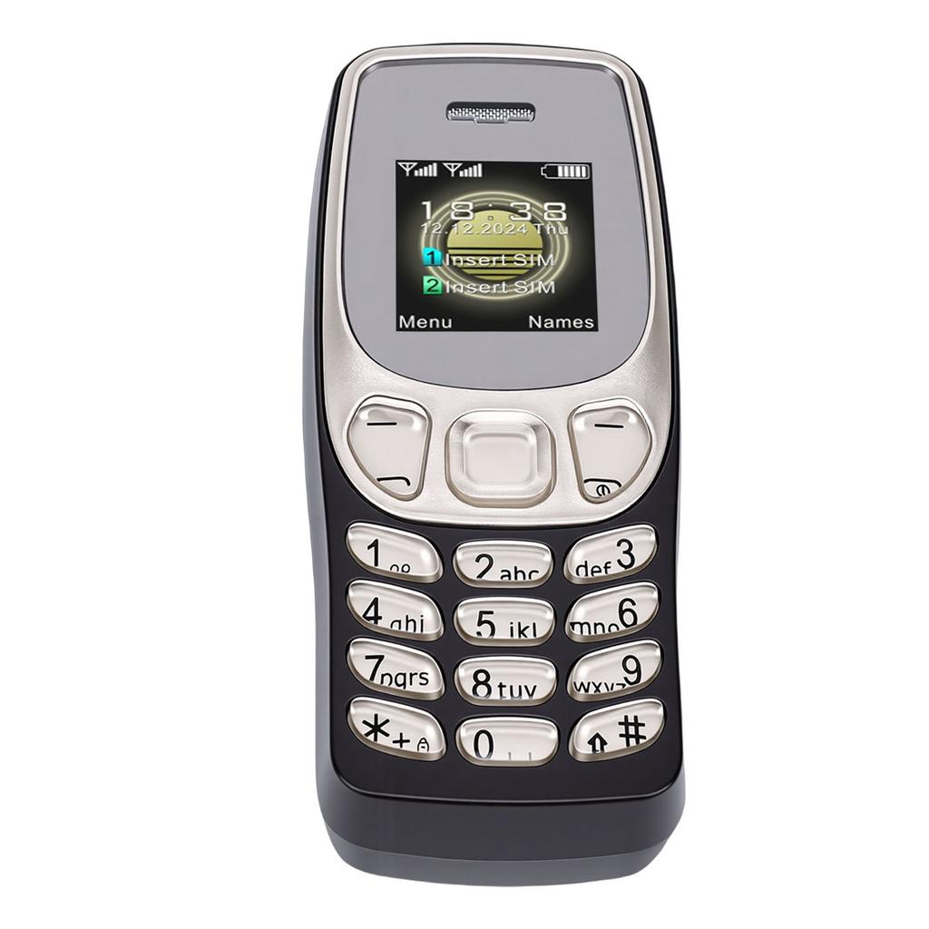 Unlocked Phone for Seniors Dual SIM 4G LTE Elderly Mobile Phone with SOS Key MP3 Playback Black Gold