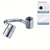 108° Rotating Faucet-Extender Universal Kitchen Faucet Extend 2 Mode Splash Filter Extension Multifunctional Stainless Steel