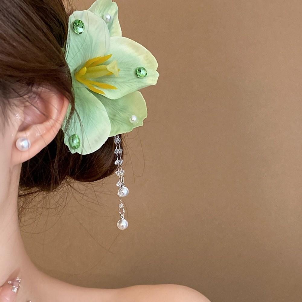 Rose Flower Butterfly Orchid Hairpin Tassel Hanfu Hair Accessories  Photography Props