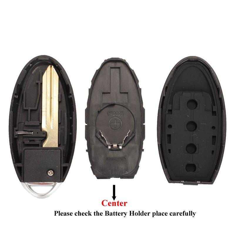 Jingyuqin 3/4 Buttons 2006-2014 Remote Smart Key Shell Cover Case For Nissan ALTIMA MAXIMA Murano Versa Teana Sentra