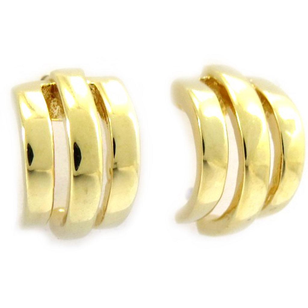 Les Trésors De Lily [G2025] - Gold Plated Hoop Earrings 'Choreography'