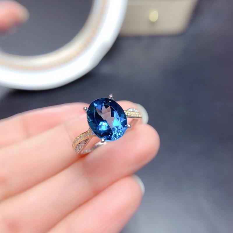 BELLA BOX Inele de deschidere cu temperament în formă de ou pentru femei Zircon Petrecere de logodnă Cadou de bijuterii simple și fine