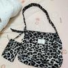 New Underarm Bag Female Simple Leopard Print Mother Bag Versatile Commuter Large Capacity Messenger Bag Tote Bag Female