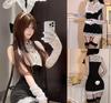 Bunny Girl Cosplay Rabbit Costume Cute Bunny Leotard Lace Outfit Fancy Dress Gift Costume Event Fancy Dress Party Photo Shoot Female Moe Rabbit Ears