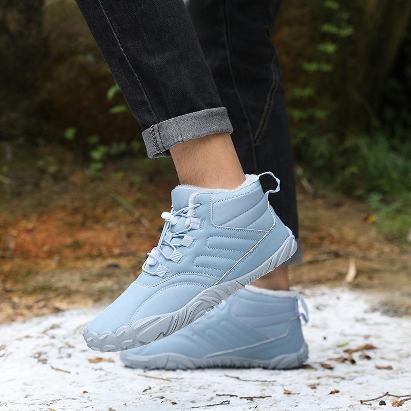 New Five-finger Outdoor Sports Cotton Shoes, Velvet Warm Boots, Snow Boots, Winter Thickened Couple Shoes