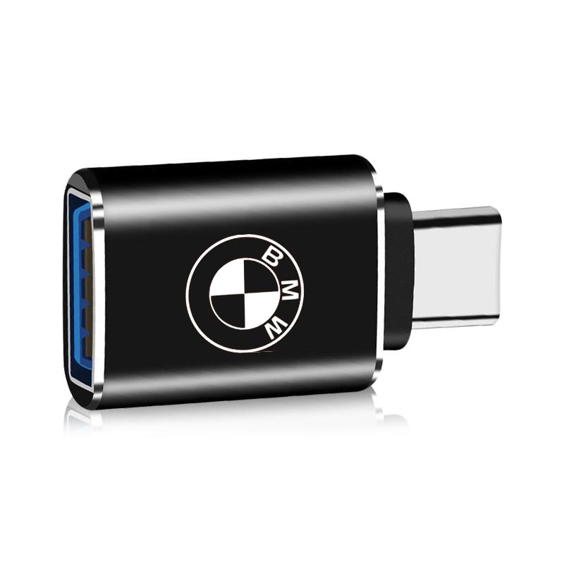 M-LOGO Car charging adapter TypeC to USB converter Car Accessories For BMW E90 E60 E46 E39 F30 F10 E87 X3 X4 X5 X6 X7 X1 G30 G20 Z3 Z4