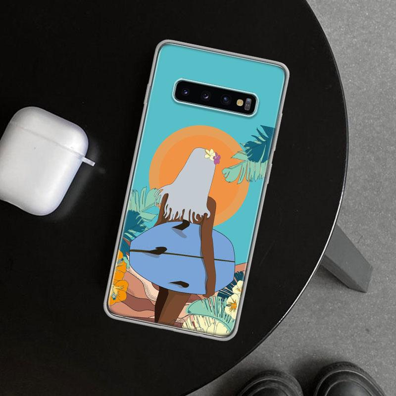 Surf Board Aesthetic Phone Case Cover for Samsung Galaxy S26 S25 Edge S24 S23 Ultra S22 Plus S21 FE S20 + Art Customized Fundas
