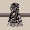 Windproof Winter Warm Scarf Leopard Lady Scarves Wraps Fashion Tassels Shawl Neck Warmer