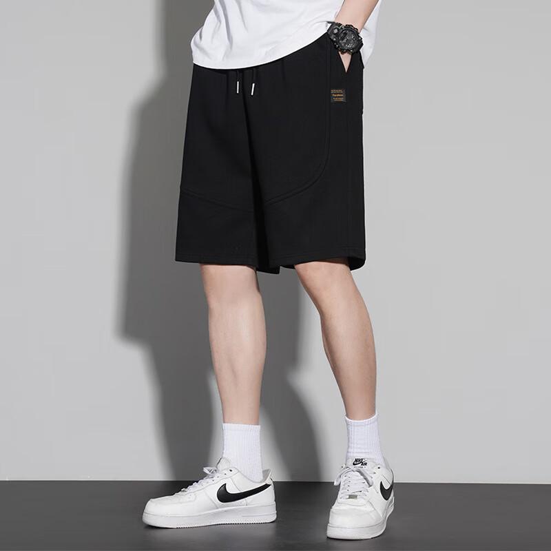 JIAOXIU Men s Summer Loose Casual Cotton Shorts M