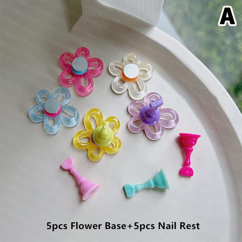 

5 шт. Подставки для цветов для ногтей для накладных ногтей Акриловые полки для душа Дисплей для ногтей Магнитный держатель Инструменты для маникюра