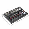 for US Plug Low Noise Stereo Line Mixer 2 Master Volume Knobs Dj Mixing Board  Bars