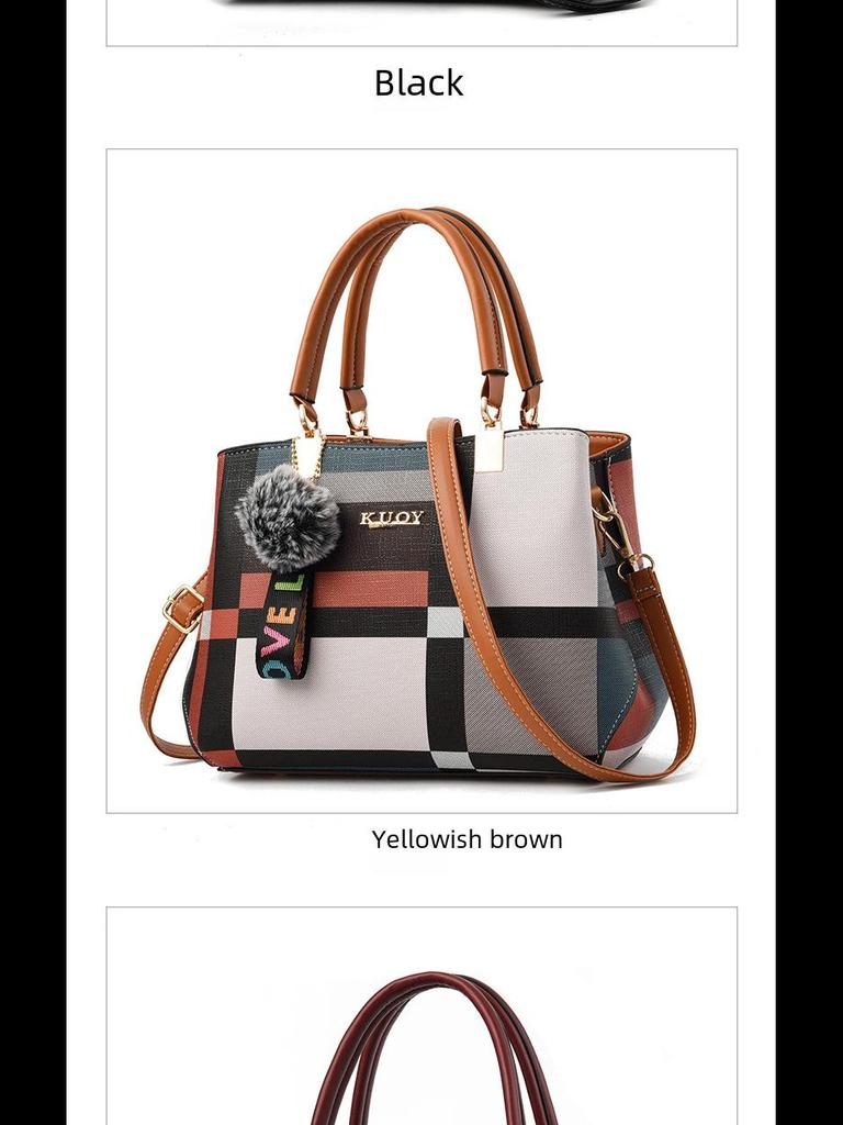 2024 Einteilige Damenhandtasche - Neuer koreanischer Stil, Schlichte Mode, Europäische & Amerikanische Lässige Schulter-Umhängetasche