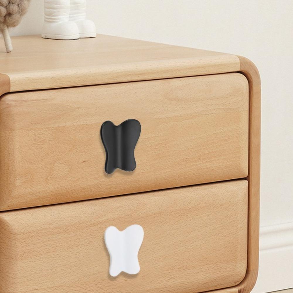 Zinc Alloy Butterfly Door Handles Colorful Cupboard Furniture Handles Wardrobe Pulls Window Cabinets Drawers Knobs Dresser