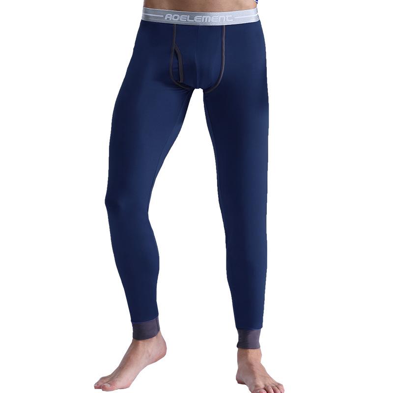 2023 Men's Slim Fit Thermal Pants for Autumn/Winter – Thin, Comfortable Base Layer for Cold Protection