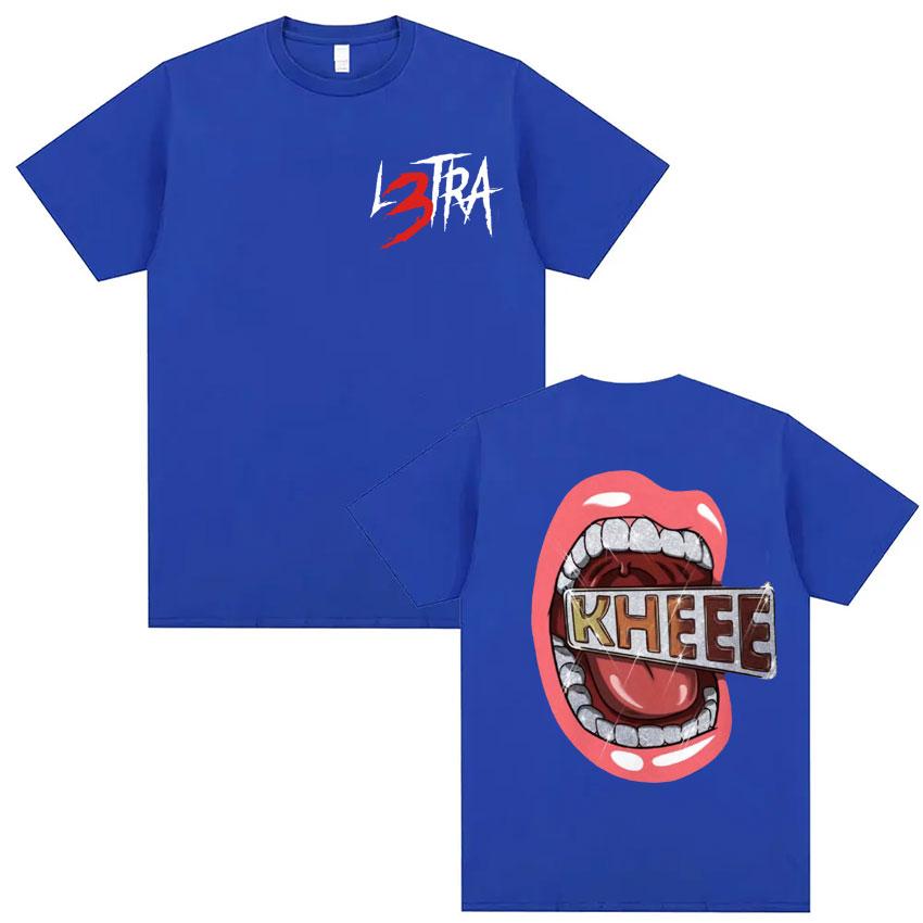 Singer Luar La L Music Album L3TRA T Shirts Men Women Clothing Hip Hop Fashion Tshirt Male Casual Crewneck Short Sleeve T Shirt