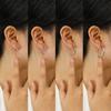 Women Girls Dainty 11mm/20mm/25mm/30mm Hoop Earrings, Chic Anti Allergy Simple Round Minimalist Stainless Steel Huggies Earring