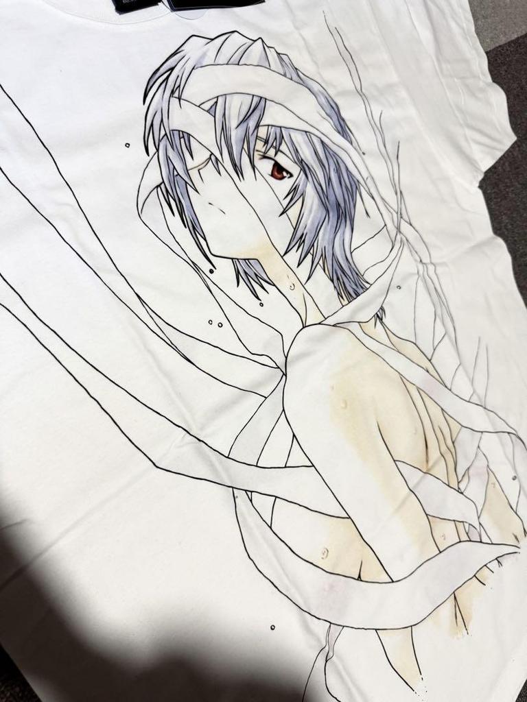 [USED] Evangelion Ayanami Rei Anime T-shirt XL Size