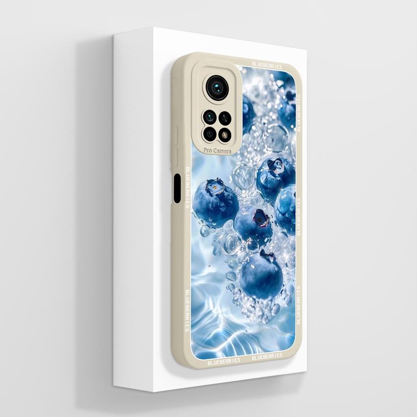 Handyhülle für Xiaomi Mi 10T 11T Pro Lite Mi 10 11 11X 11i Aromatische Blumenmuster Flüssigsilikon Weiche Stoßstange Stoßfeste Hülle für Xiaomi Stoßstangen-Taschen