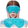 Masque pour les yeux rafraîchissant Masque pour les yeux en gel Réutilisable Masque pour les yeux froids Pour les yeux gonflés, Masque pour les yeux avec poche de glace Masque pour les yeux, Migraine/Cadeau parfait pour anniversaire/C