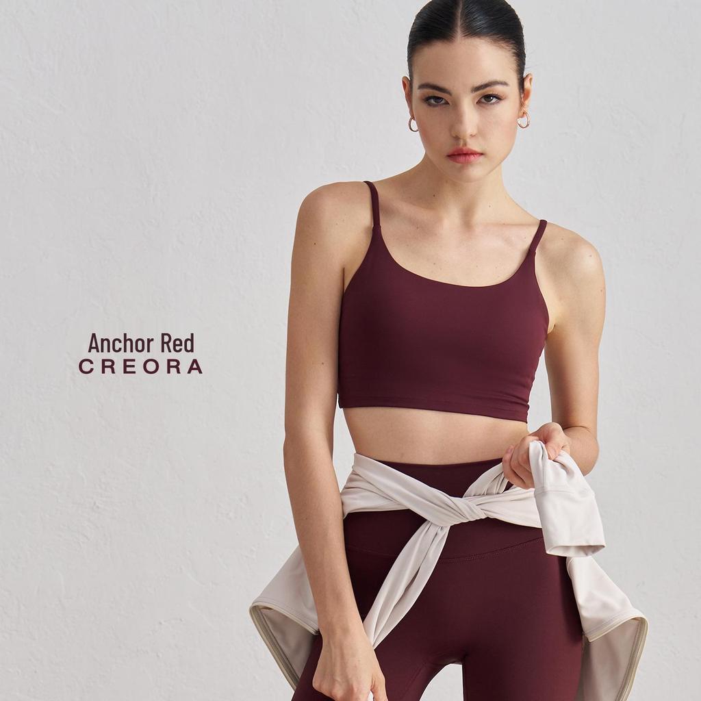 NULS Double-Sided Brocade Women's Sports Bra - Padded Naked Feel Vest for Yoga & Running Fitness