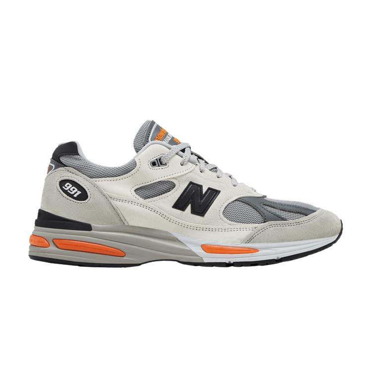 

New Balance 991v2 MiUK Pelican Grey Orange 40