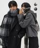 Awodeijeu Brush Bold Long Check Scarf [2 Colors]
