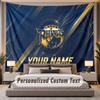 Custom Name Text Tapestry Leeds Rhinos Personalized Polyester Wall Tapestry For Bedroom And Room