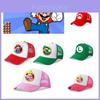 Chapéu Infantil de Desenho Animado Super Mario Brothers Proteção Solar Respirável, Perfeito para Todas as Estações