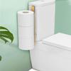 Wall Mounted Toilet Roll Paper Holder Punch-free Paper Towel Organizer  For 3 Roll Tissue