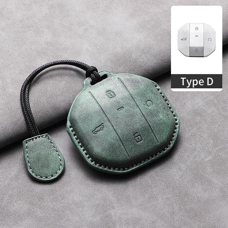 3D Suede Leather Car Remote Key Case For Jetour Freedom T1 Jetour Freedom T2 Traveller Smart Remote Key Shell Accessory