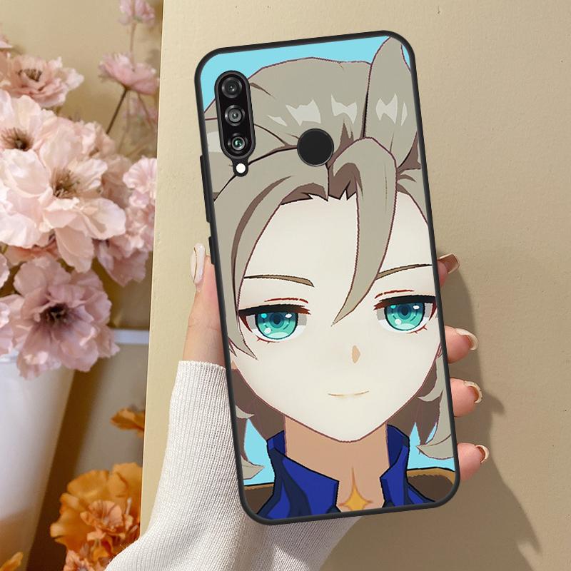 

Чехол Smug Albedo Genshin Impact для Huawei P30 Pro P50 P20 P40 Lite Nova 5T P Smart 2019 2021, чехол для Honor 50 Lite Honor 50 Lite