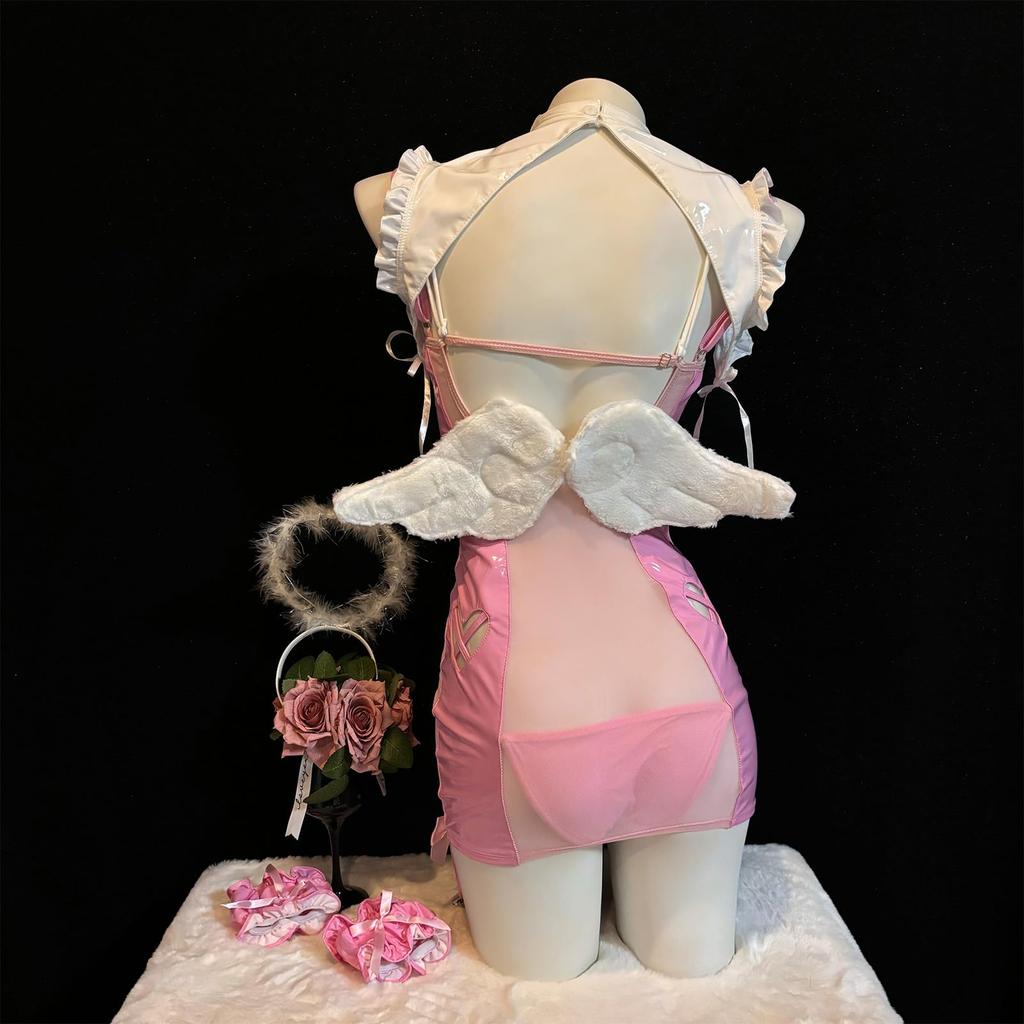 Little Devil Sexy Devil PU Extreme Pink [SENMHS] Cosplay, Witch, Vampire, Witch, Demon, Leather, Moe, Maid, Erotic, Underwear, Exposure, See-through,