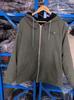 Men's Casual Fleece-Lined Cotton Hooded Jacket with Zipper Pockets
