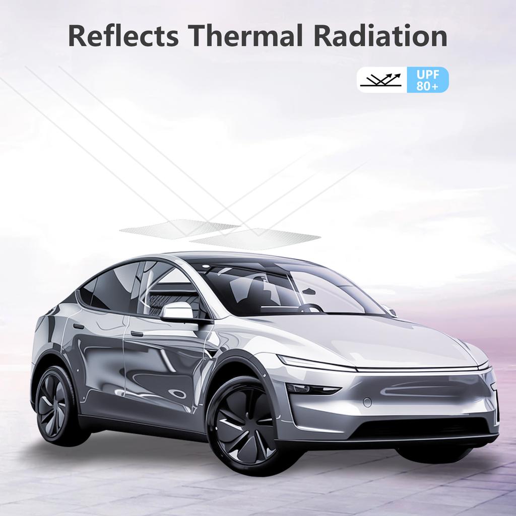 Suitable for Tesla New Model Y Juniper Car sunroof blocks sunlight and insulates heat, prevents sagging and magnetic sunshades