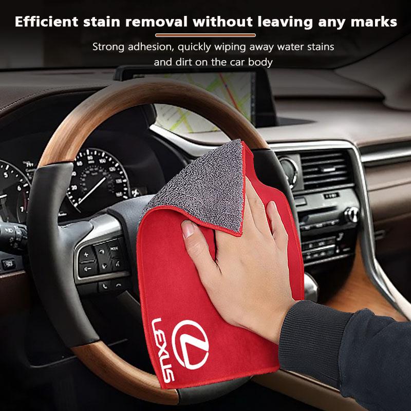 Car Cleaning Rag Cloth Microfiber Towel Wipe Clean Tools For Lexus RX GX460 GX IS250 RX400h UX250h RX350 LX570 LX600 LX470 GX470
