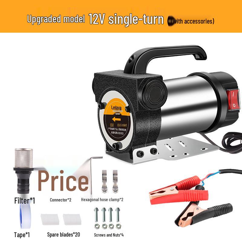 LmLaVa Self-Priming Electric Oil Pump 12V/24V/220V - Diesel & Fuel Extractor