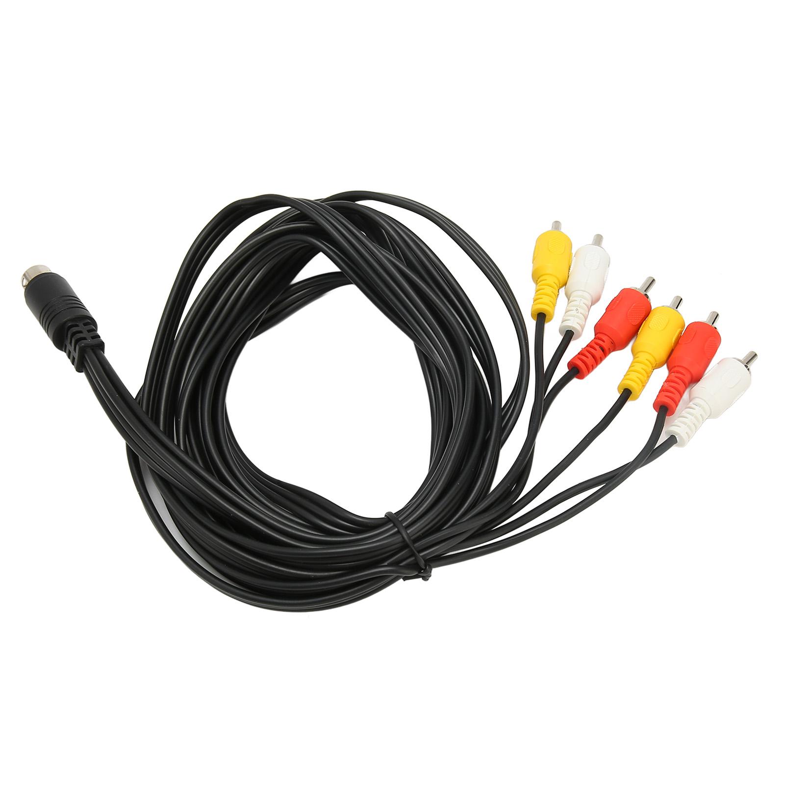 

Кабель Mini DIN to 6 RCA, 9-контактный, чистый сигнал, стабильный звук, видео, композитный провод для цифровой видеокамеры