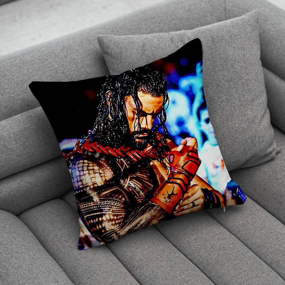 Roman Reigns We The Ones Kissenbezug Weiche Kissenhüllen für Bauernhaus-Sofadekor Heimdekorationen und Schutz