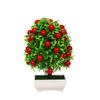 8 Stiler Frukt Bonsai Blomster Potte Simulert Grønne Planter Bryllup Hjem Hotell Kontor Borddekor