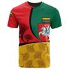 Lithuanian Flag and Emblem 3D Printed T-shirt Summer Round Neck Short Sleeve Sports Street Men's T-shirts