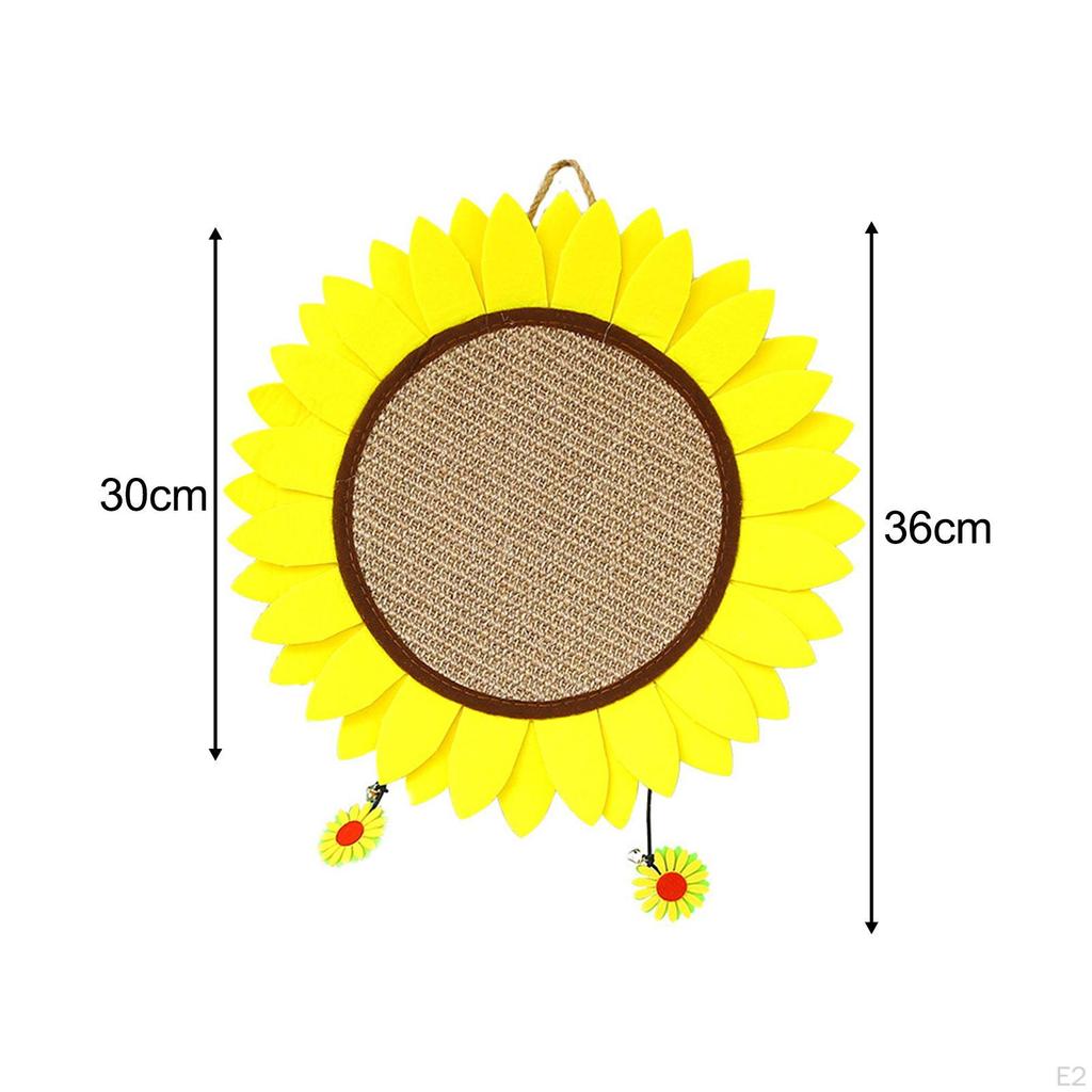 Hanging Flower Shape Cat Scratcher Scratching Pad Grind Paws Resistant Sofa Protector