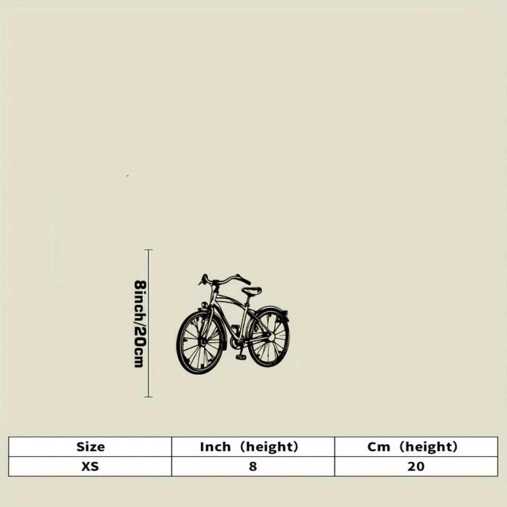 Vintage Bicycle Metal Wall Art, Classic Bike Silhouette, Retro Iron Decor for Living Room, Cycling Enthusiasts, Rust-Proof, Easy Hang