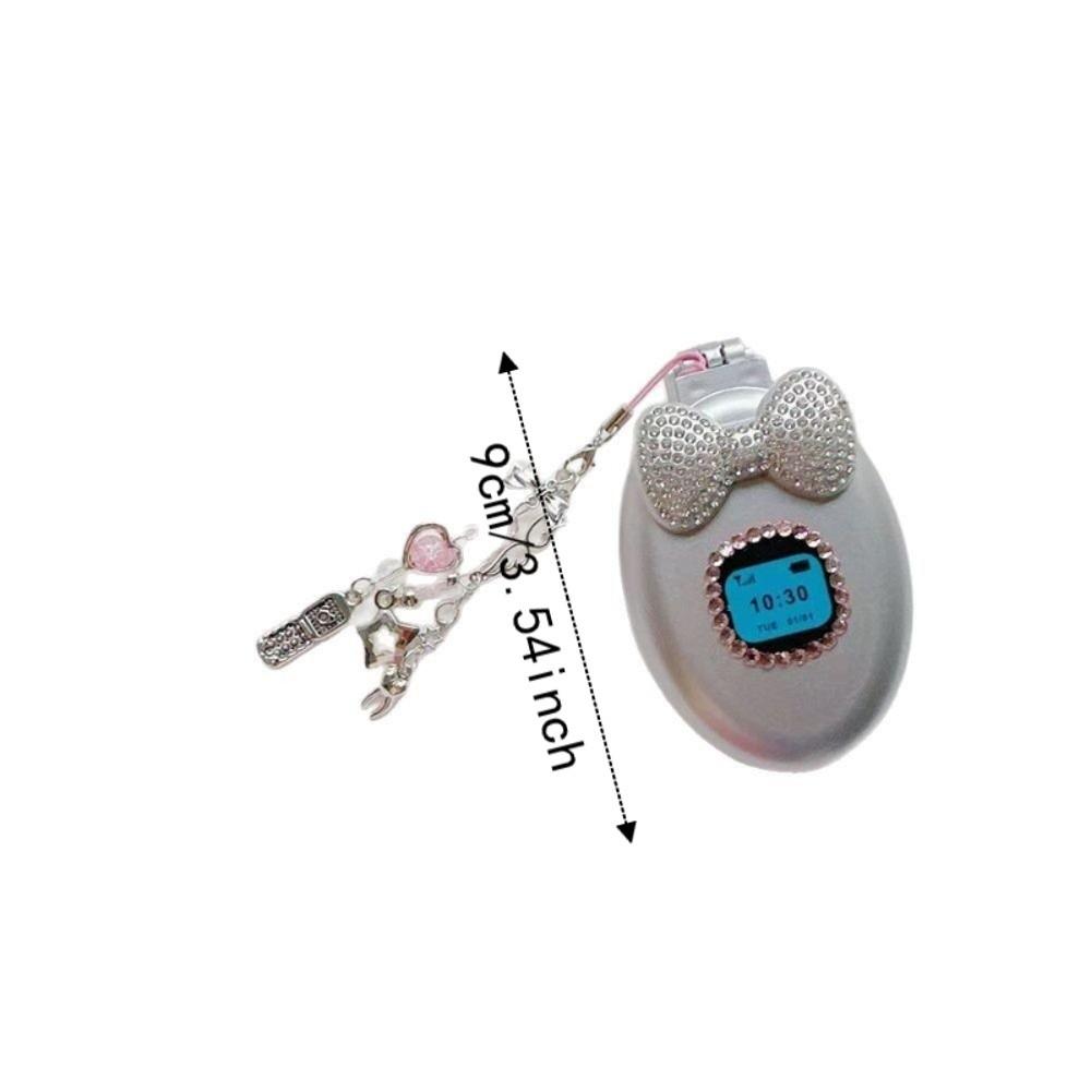 Flip Phone Make-up Mirror Millennium Style Y2k Pendant Plastic Air Cushion Comb Women Girls