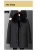Men's Winter Plus Velvet Thick Warm Cotton Coat - Large, Loose-Fit, Medium-Length for Middle-Aged & Elderly