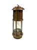 Brass Miner’s Lamp | Nautical Lantern with Glass & Wick | Mining Oil Lamp for Home, Desk, Boat or Rustic Décor