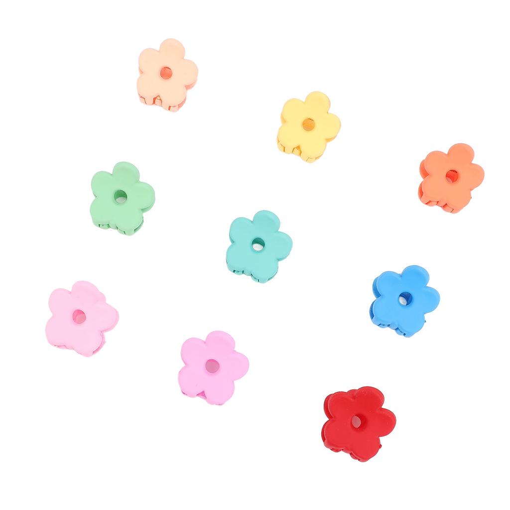 100pcs Small Flower Hair Claw Clips for Girls Women Colorful Non Slip Strong Hold Tiny Hair Clips fo