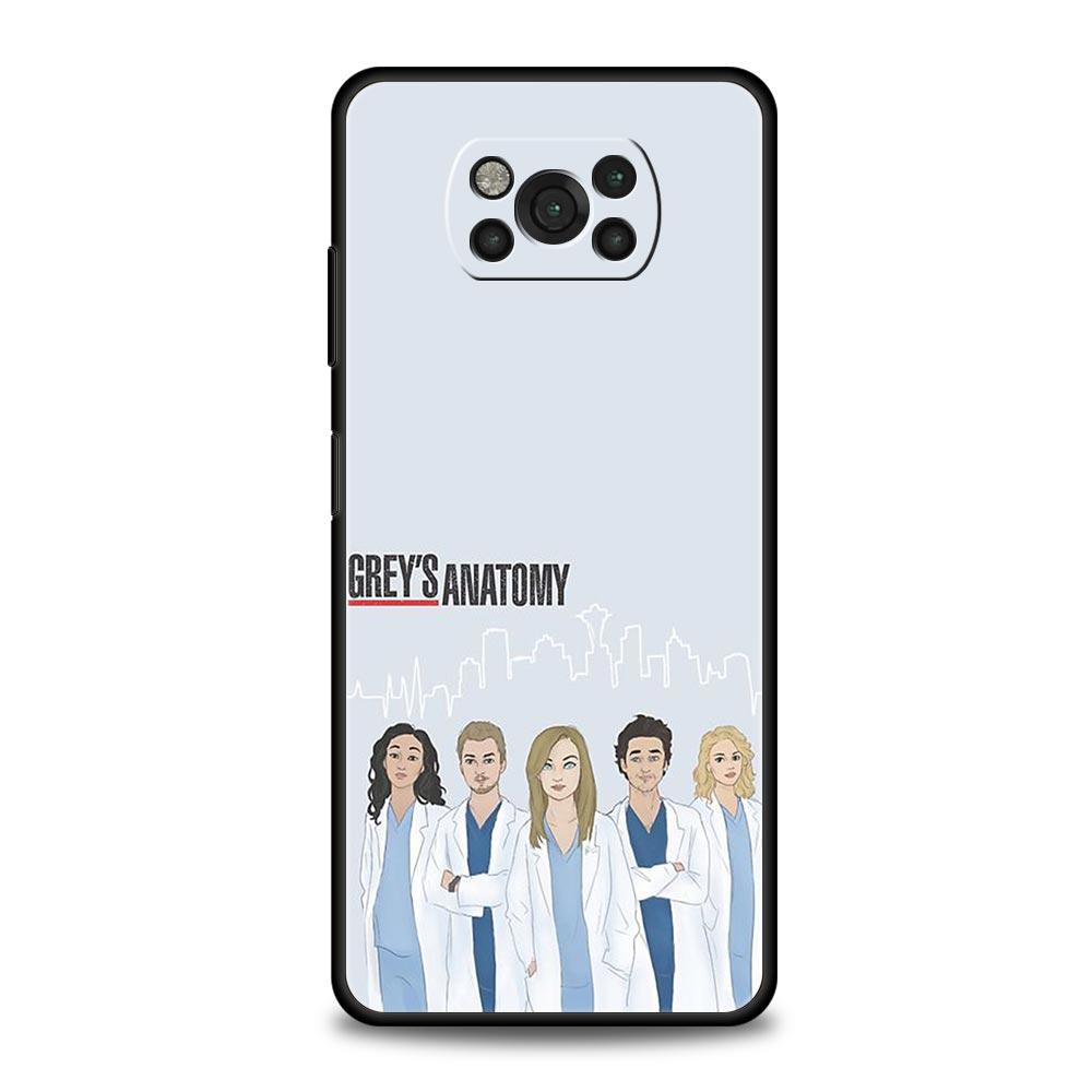 Greys Anatomy Phone Case Cover  for Xiaomi Poco F7 Ultra F6 F5 F4 F3 X6 X5 X4 X3 NFC C51 C55 M4 GT 5G Soft TPU Shell Fundas Bags