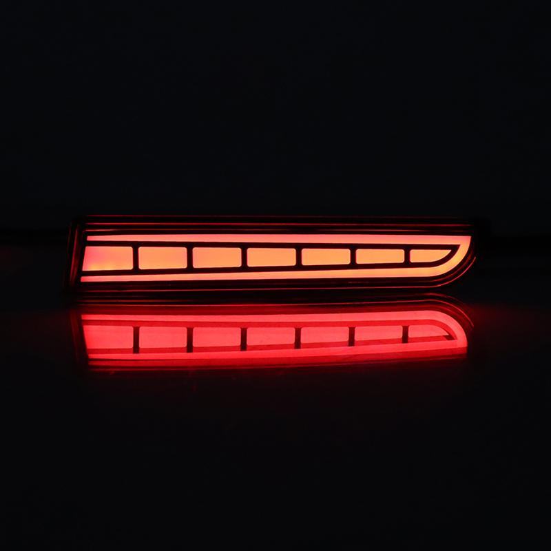 2 Stück Auto Heckstoßstange LED Bremslichter Passend für Mitsubishi Lancer/Evolution X CZ4A 2008-2017/Outlander Sport / RVR / ASX 2011-2012