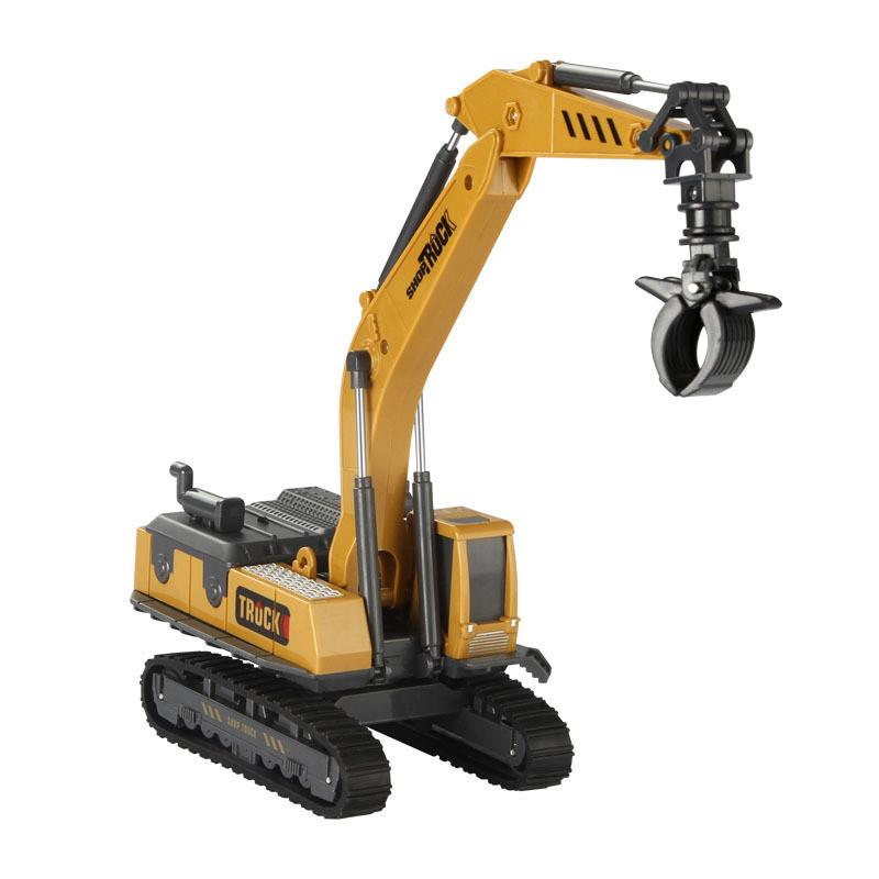 Large Engineering Vehicle Toy Set Combination Series Children Excavator Bulldozer Mixer Crane Boy Car