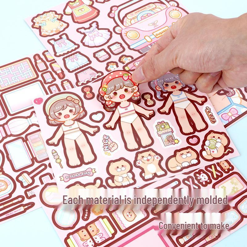 Little Mochi 3D Ricordi d'Estate Libro Sensoriale Fai da Te Adesivi – Decorazione Fatta a Mano, Pre-Tagliata